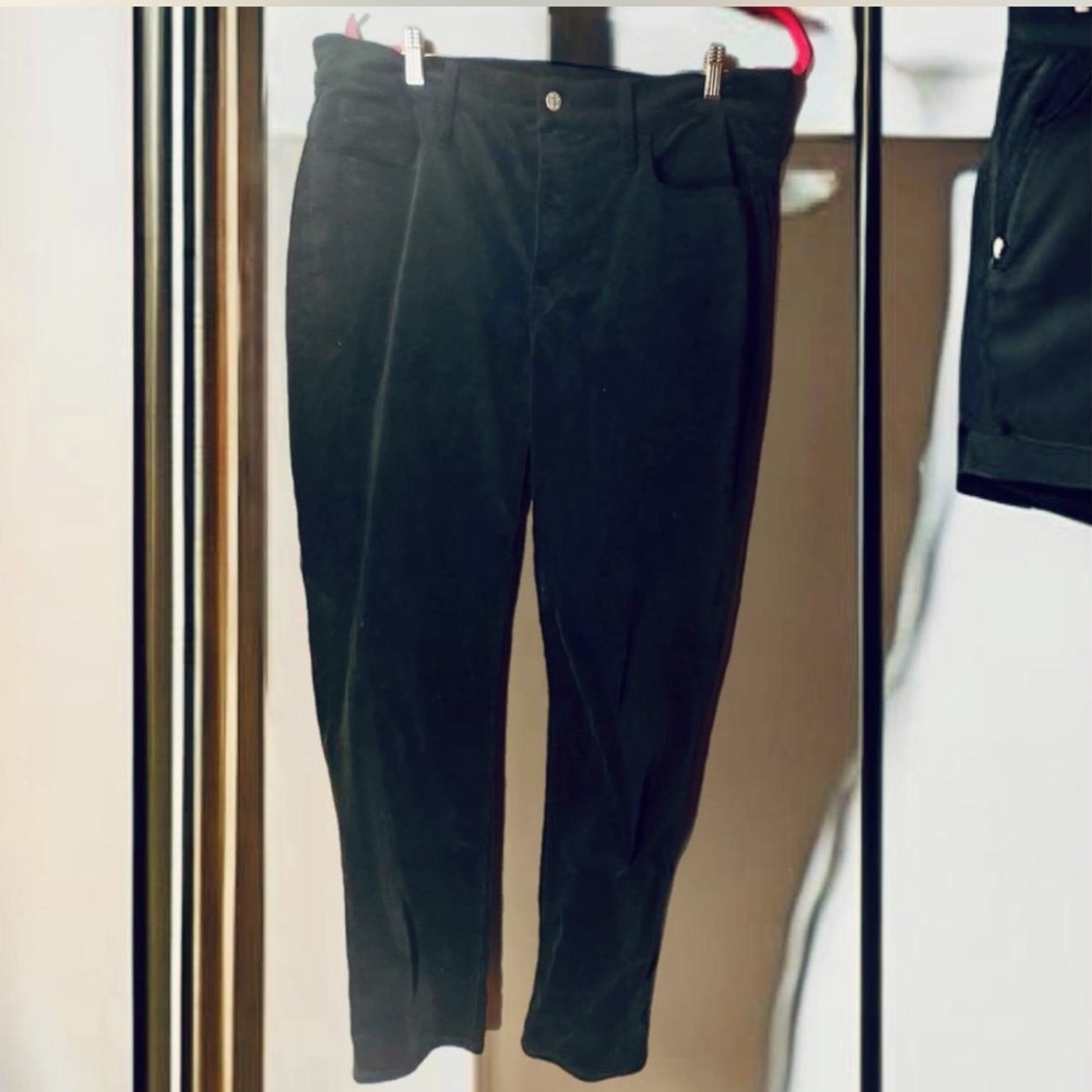 **NWT** J. Crew Black High-Rise Straight Leg Corduroy Pants, 34 Tall